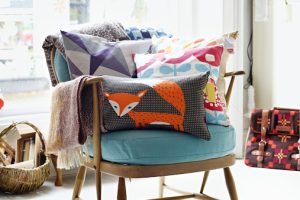 Comfy cushion chair display