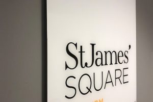 St James' Square Sign
